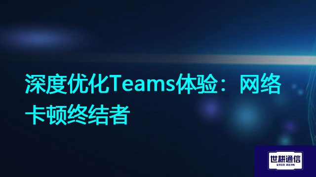 深度优化Teams体验：网络卡顿终结者？？？解决方案//世耕通信全球办公Teams专网