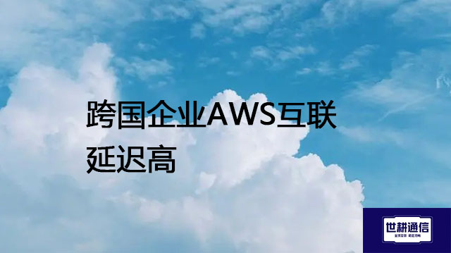 跨国企业AWS互联延迟高---解决方案//世耕通信全球办公专网专线