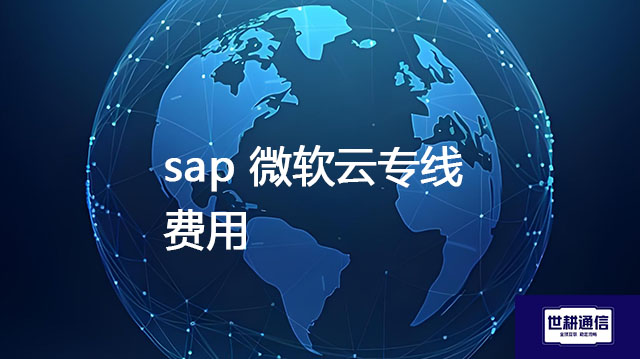 如何降低SAP实施成本？sap 微软云专线费用--解决方案//世耕通信全球办公专网专线