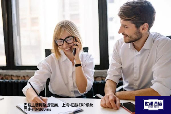 巴黎主要网络运营商，上海-巴黎ERP系统同步延迟280ms--解决方案//世耕通信全球办公专网专线