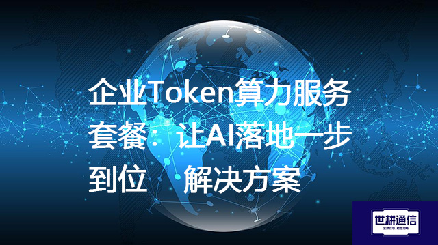 企业Token算力服务套餐：让AI落地一步到位-- 解决方案//世耕通信全球办公专网专线